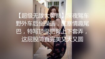 【超级无敌大美臀】深夜驾车野外车后坐操逼，肛塞情趣尾巴，特写顶级肥臀上下套弄，这屁股简直完美又大又圆